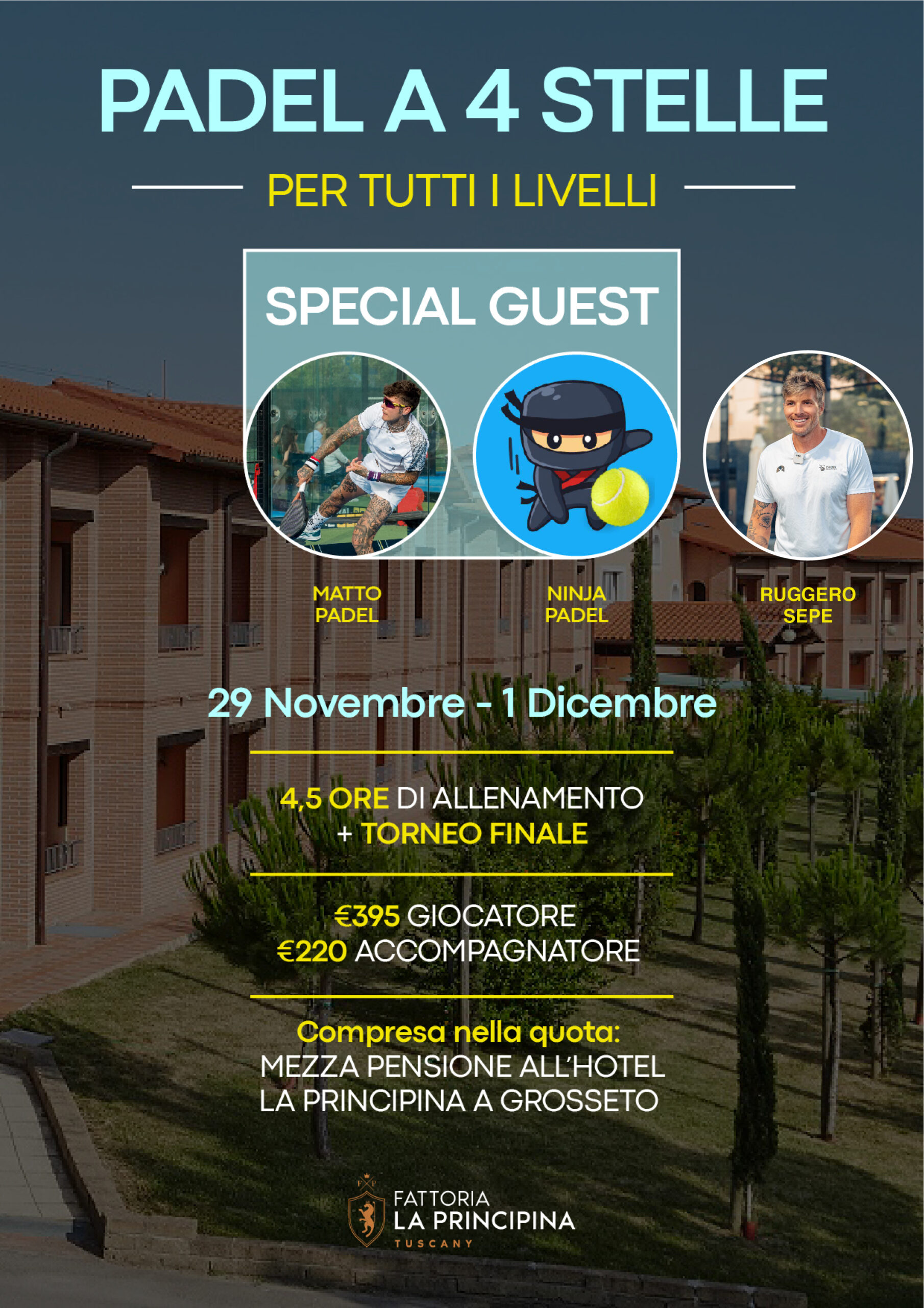 Al momento stai visualizzando Clinic Padel a 4 Stelle